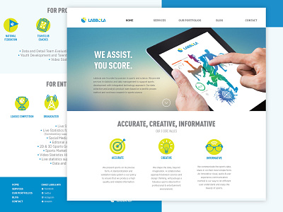 Labbola landing page