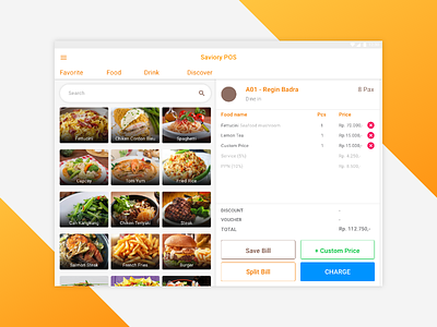 Saviory Point Of Sales apps design business food ux ui wmotion