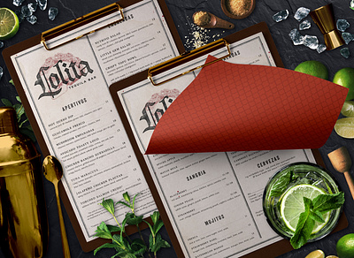 Lolita Cocina & Tequila Bar Lunch Menu branding cocktail creative agency design logo menu design restaurant branding