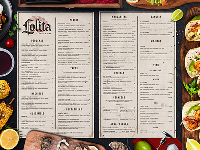 Lolita Cocina & Tequila Bar Dinner Menu