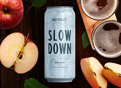 Artifact Cider Project "Slow Down" branding creative agency design label label design logo