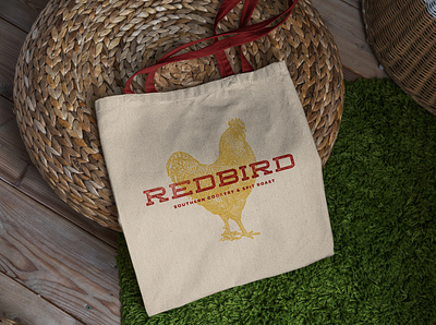 Redbird Tote Design branding creative agency design illustration logo logotype menu design restaurant branding vector