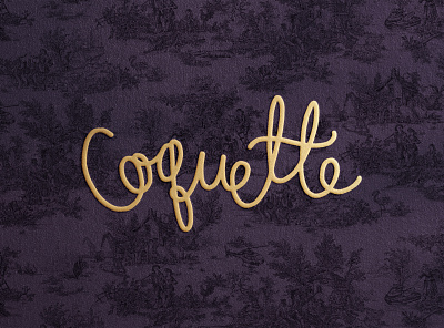 Coquette Restaurant Logo branding creative agency design illustration logo logotype restaurant branding vector