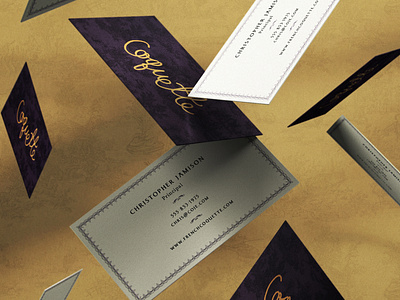 Coquette Restaurant Business Card Design