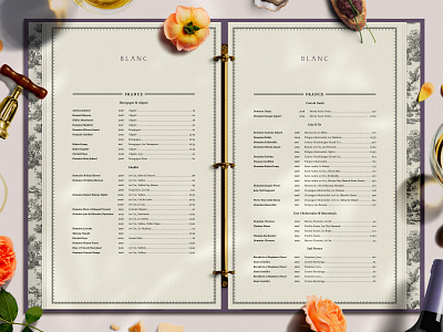 Coquette Restaurant Menu Design branding creative agency design illustration logo logotype menu design restaurant branding vector