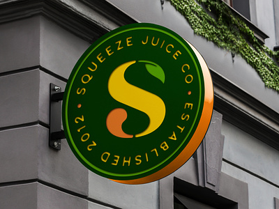 Squeeze Juice Co. Signage Design branding creative agency design illustration logo logotype sign signage vector