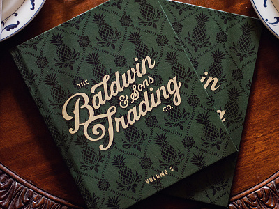 Baldwin & Sons Trading Co. Menu Design branding cocktail creative agency design food menu logo menu design restaurant branding tropical