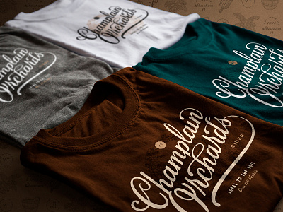 Champlain Orchards Apparel Design apparel apparel design branding creative agency design illustration logo logotype