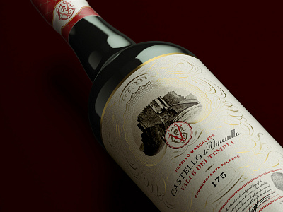 Castello de Vinciullo Label Design branding creative agency label design wine bottle