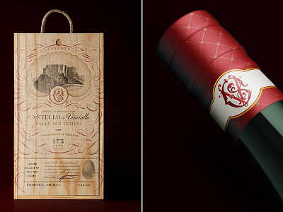 Castello de Vinciullo Label Design branding creative agency label design package design wine bottle