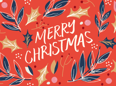 Christmas Illustration christmas cursive design details hand lettered handmade illustration typography