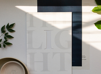 The Light // Cover book design details layout light paper print texture ty typography