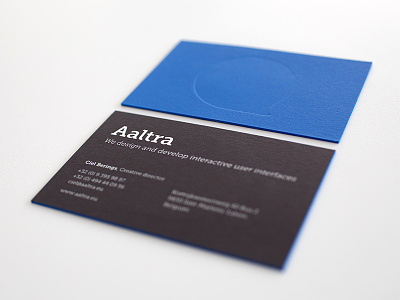 Aaltra Businesscards businesscard letterpress print