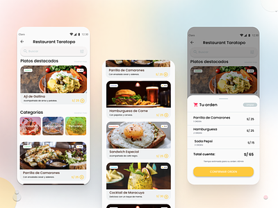Restaurant in Hotel - App Design