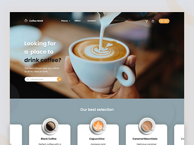 Coffee Near Landing page