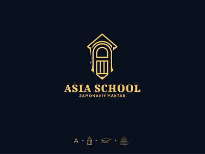Asia School - Logo Branding design brand brand design brand identity branding branding design design education learning centre logo logo design logotype school study