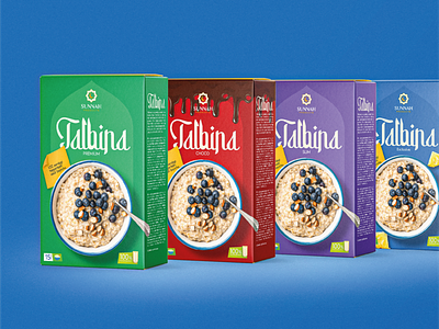 Talbina — packaging design concept 3d breakfast flake graphic design packaging