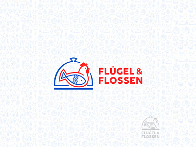 FLUGEL und FLOSSEN | Logo | Identity brand brand identity branding design chicken logo fish logo identity logo logo design logotype restaurant