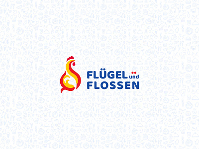 Flugel und Flossen | Logo | Identity brand design brand identity branding design fish logo golden ratio kitchen logo logo logo branding logo design logotype vector