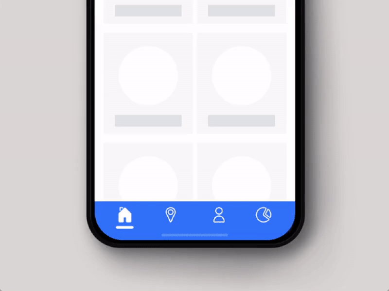 Bottom Navigation Bar adobe xd animation autoanimate business design icon illustrator ui ux design xd