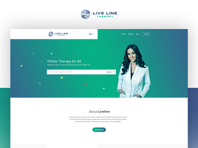 Liveline Homepage landing page