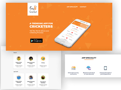 Gulli Cricket - Landing Page