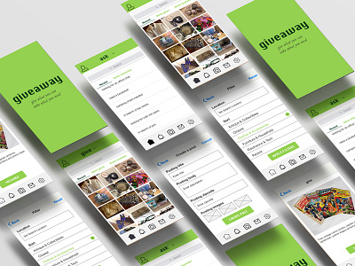 Giveaway App axure free stuff freecycle gift giveaway repurpose reuse share ui design ux design