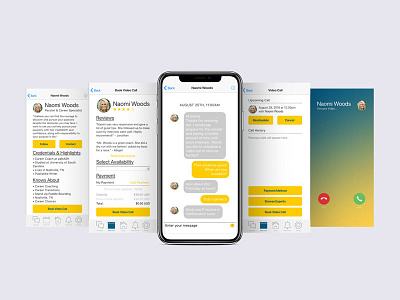 Virtuoso - Connecting with an expert app axure coach lifestyle self improvement ui design ux design