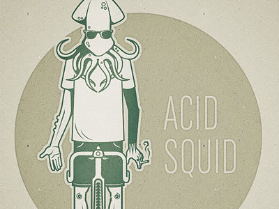 Acid Squid illustration texture
