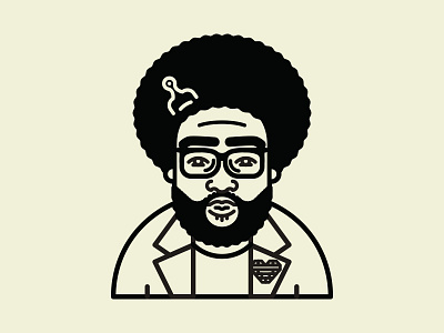 Questlove on Hip Hop Illies art character hip hop hip hop illies icon illustration line music questlove the roots