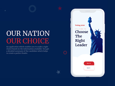 US Voting 2020 mobile app voting