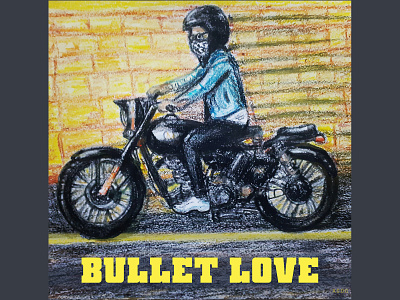 Bullet Love art biker bikes design handmade illustration motorbike motorcycle