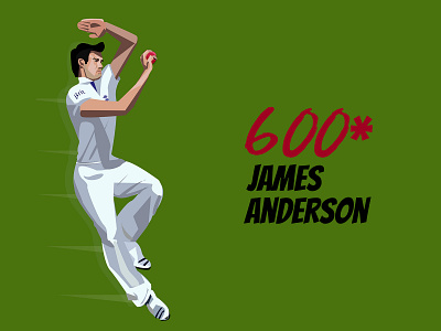 600 Wickets art athletic bowler cricket design england illustration illustrator sports sportsart sportsillustration