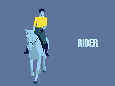 RIDER art branding design horse illustration illustrator jockey