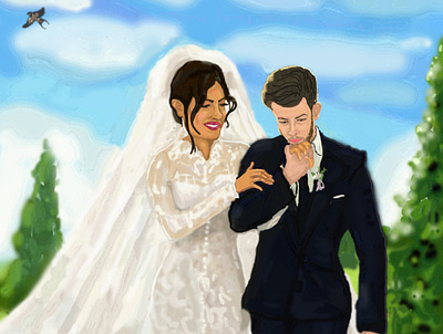 The Jonas love story digital painting illustration