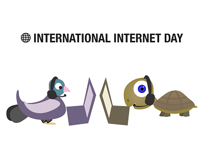 INTERNATIONAL INTERNET DAY design illustration
