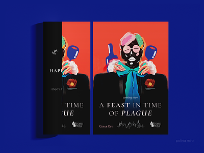 A feast in time of plague - The Poster 2020 blue branding covid 19 covid19 design digital art digital illustration graphic design illustration music opera pandemic poster procreate production society ui