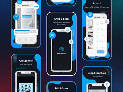 Design for Super Scanner App | App Store app app design appstore design designer icon mobile mobile app print scanner sketch web