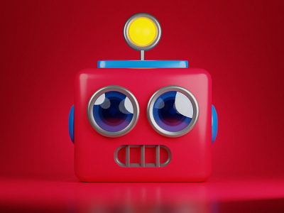 Robot Emoji 3d robot blender 3d low poly 3d low poly model robot 3d model robot emoji robot low poly technology 3d whatsapp emoji