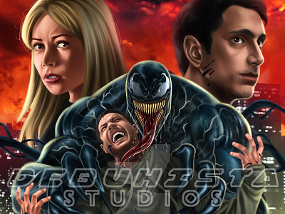 We Are Venom comicpinup comics commissions debuhista digital illustration digital painting digitalart illustration