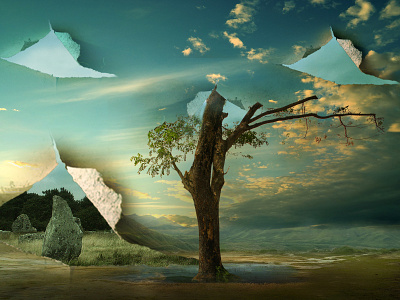 Torn sky creative design manipulation photoshop photoshop art