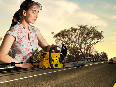 Road Cutting creative design manipulation photoshop photoshop art