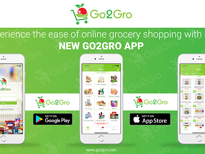 Grocery App Promotion Poster app design banner ads banners graphicdesign grocery app logo social media design vector
