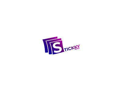 Stickky Notes Logo brand and identity branding design flat graphic design icon illustration illustrator logo logodesign minimal vector