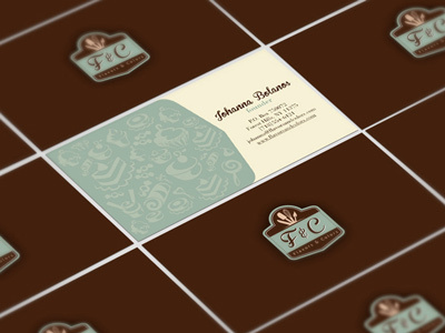 Flavors & Colors Cards bakery business cards