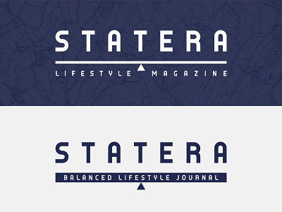 STATERA Lifestyle Magazine Logo balance lifestyle logo magazine typography