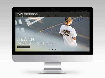 Two Seasons Website Mock-up