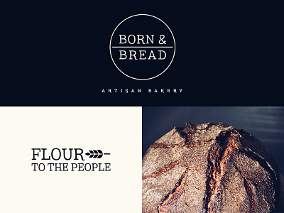 Born & Bread Artisan Bakery Branding bakery baking brand brand identity branding bread food logo minimal photography simple typography