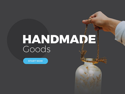 Handmade goods design ecommerce flat minimal online store web website