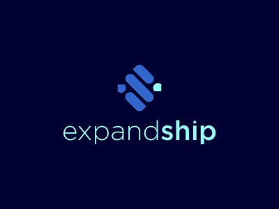 Expandship logo branding design ecommerce flat graphic design logo minimal